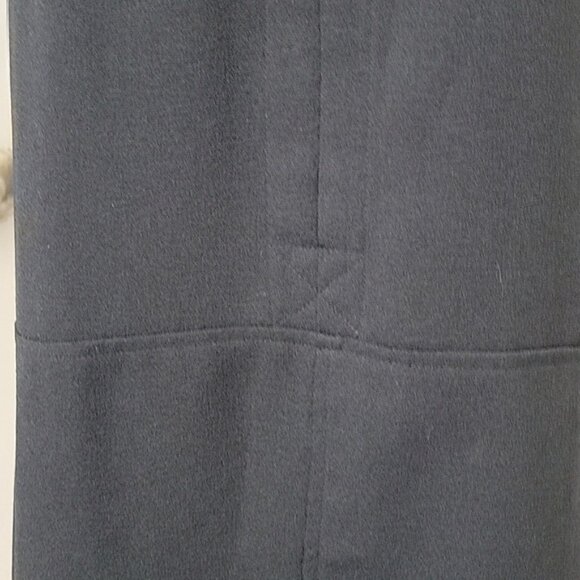 Lush Size XS Black "All In Favor" Crepe Shift Dress, V-Neck, Rounded Hem - Picture 8 of 15